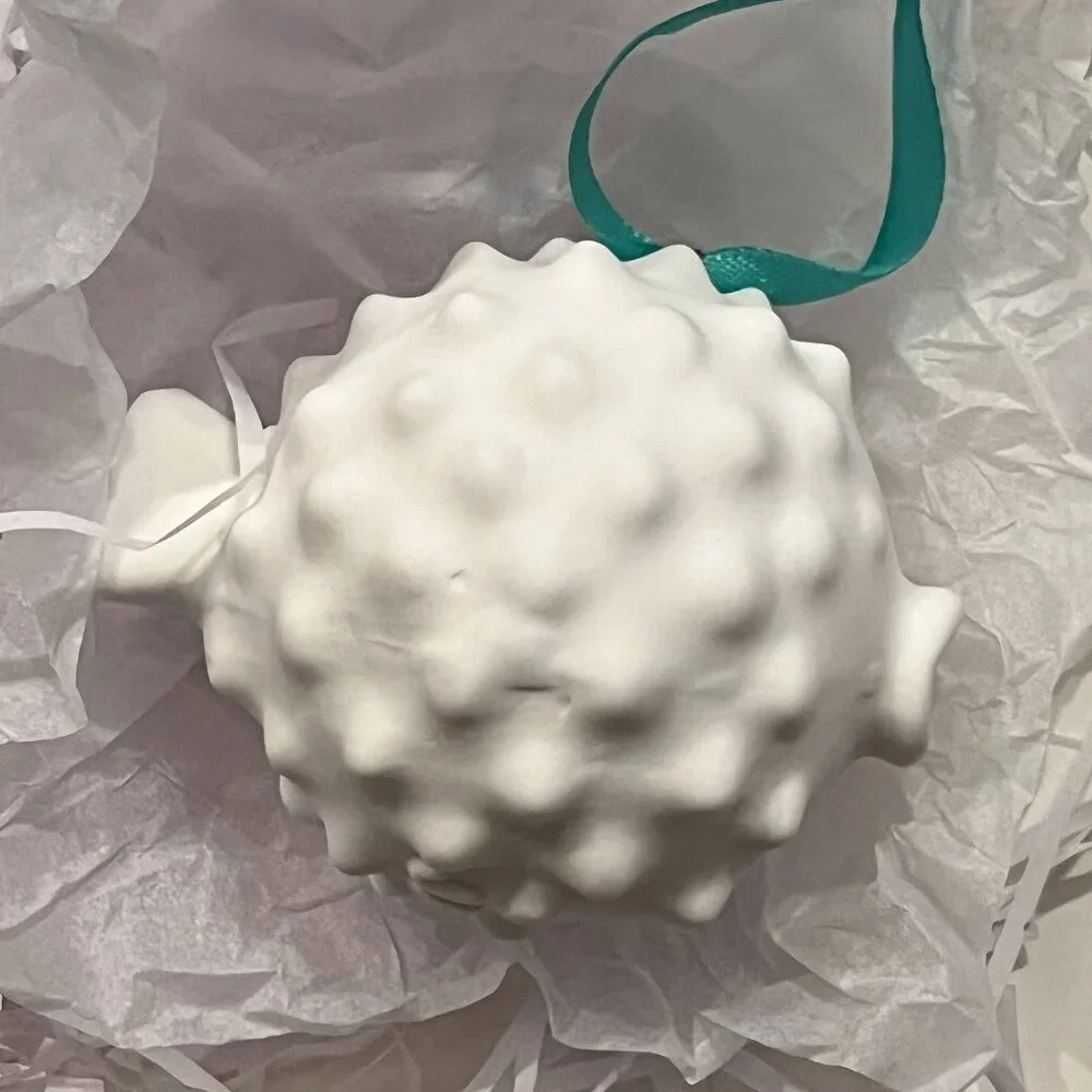 Jonathan Adler Menagerie‎ Puffer Fish Ornament Porcelain Collectible (holiday/x)